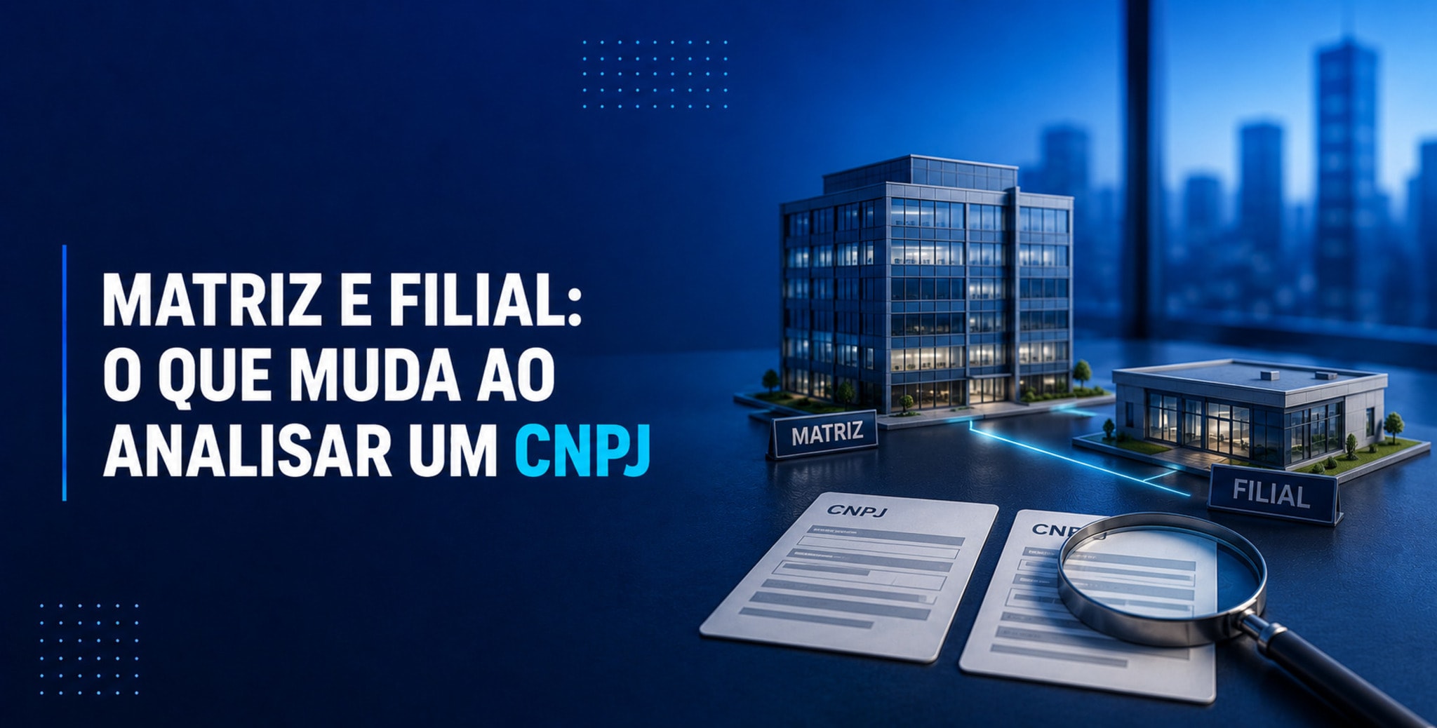 Matriz e filial: entenda as diferenças na análise de um CNPJ