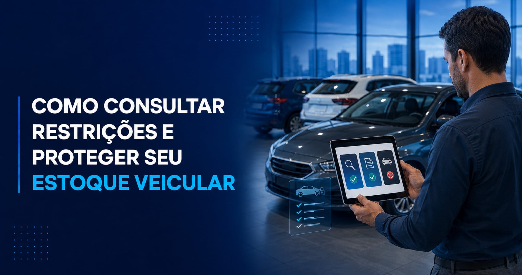 Consultar restrições antes de comprar veículos para estoque
