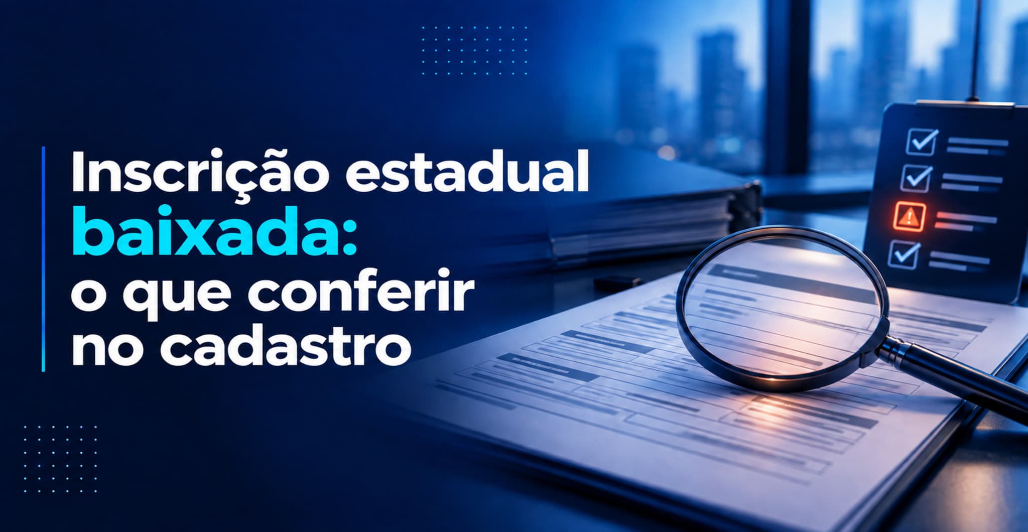 Inscrição estadual baixada: o que conferir antes de fechar negócio