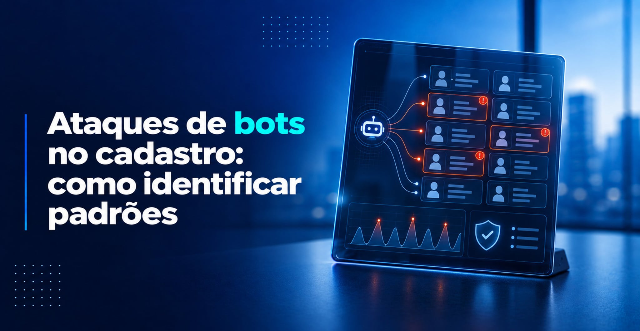 Ataques de bots no cadastro: sinais para identificar o padrão