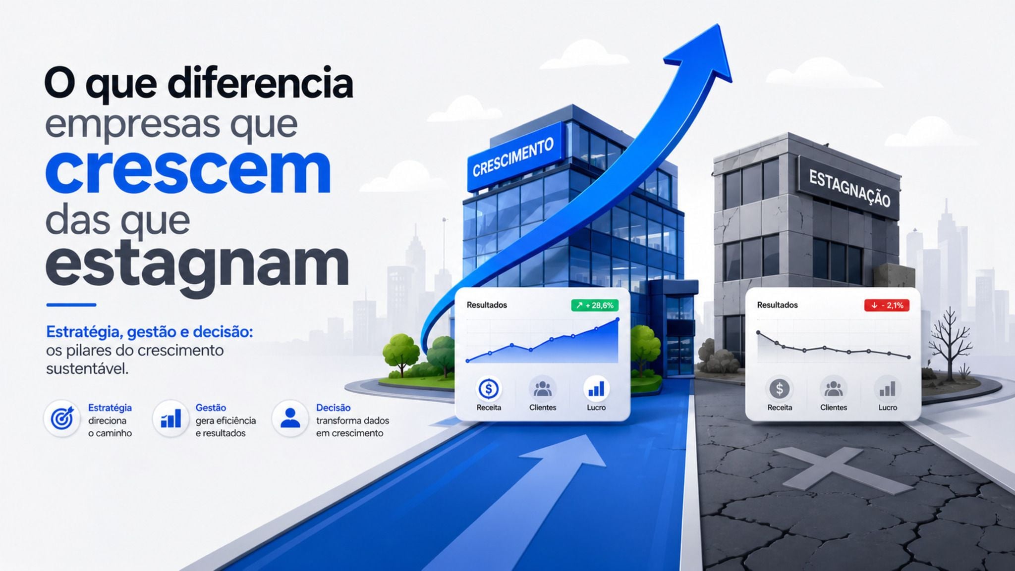 O que diferencia as empresas que crescem das que estagnam no mercado atual?