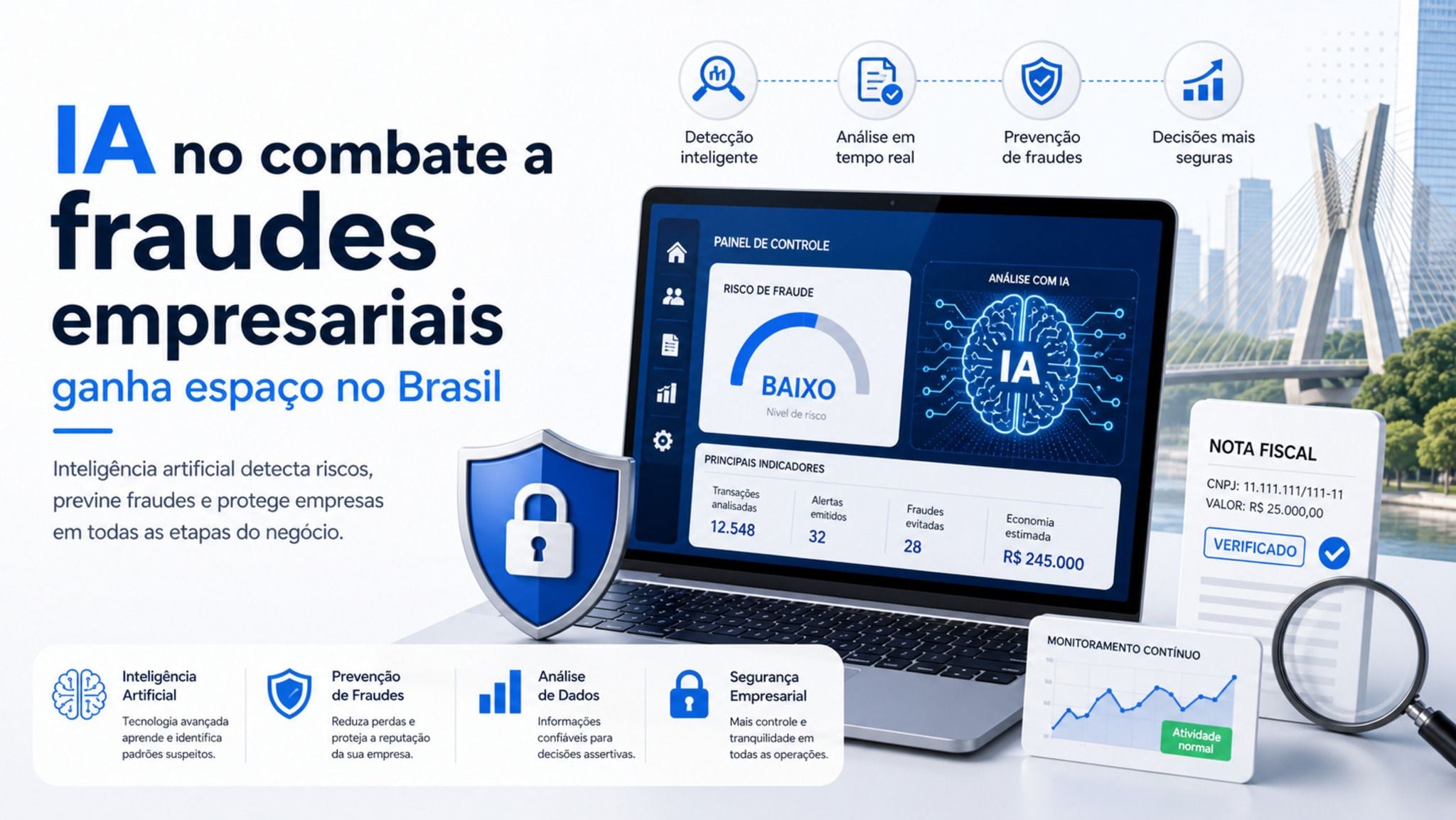 Inteligência artificial na detecção de fraudes empresariais: Como funciona e por que importa