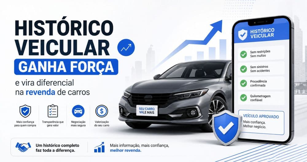 Histórico veicular se consolida como diferencial competitivo na revenda de veículos