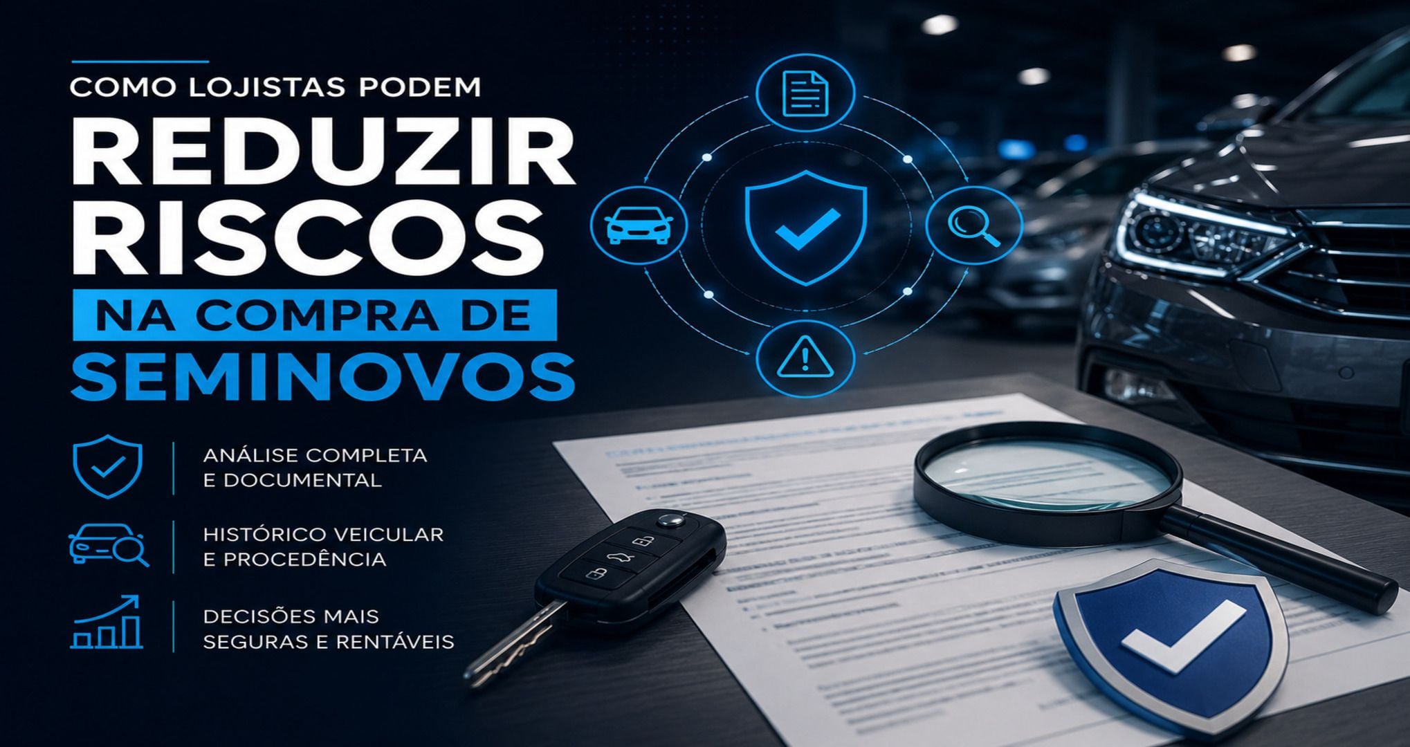 Como lojistas podem reduzir riscos na compra de seminovos e aumentar a segurança nas negociações