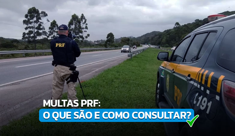 Imagem representativa de uma ação da Polícia Rodoviária Federal, responsável pela aplicação das multas PRF
